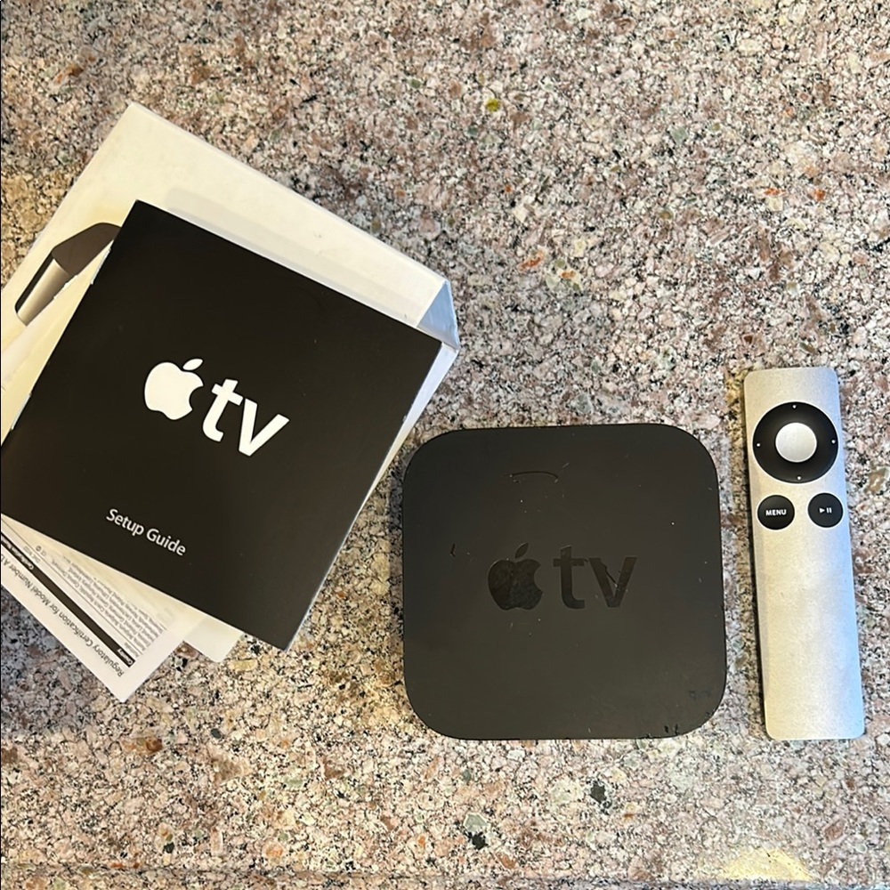 Apple TV Tuner with Black and Silver Design